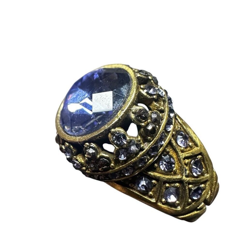 Heidi Daus Lavender Crystal Statement Ring - Picture 12 of 13